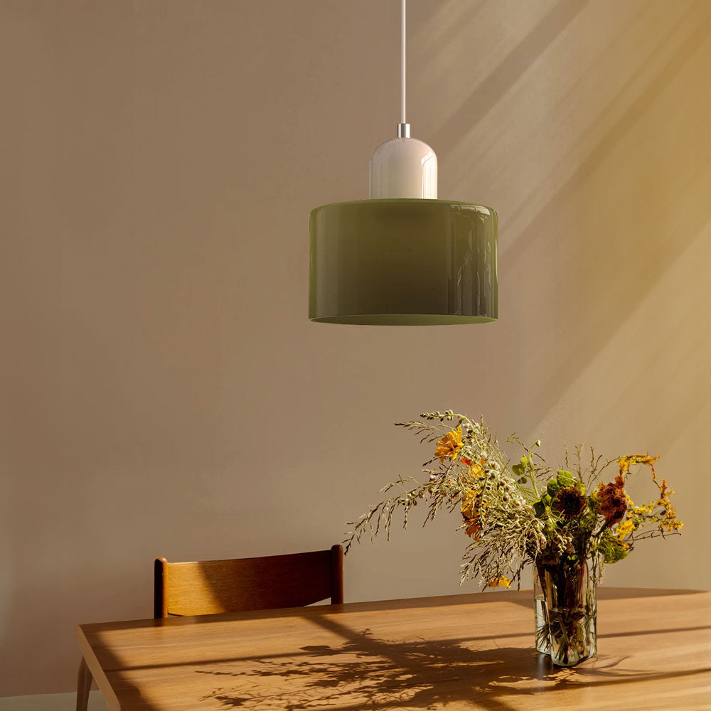 Modern Small Glass Pendant Light - LED, Glass & Metal, Max 12W, E27, Push Button Switch, CE/UL Certified