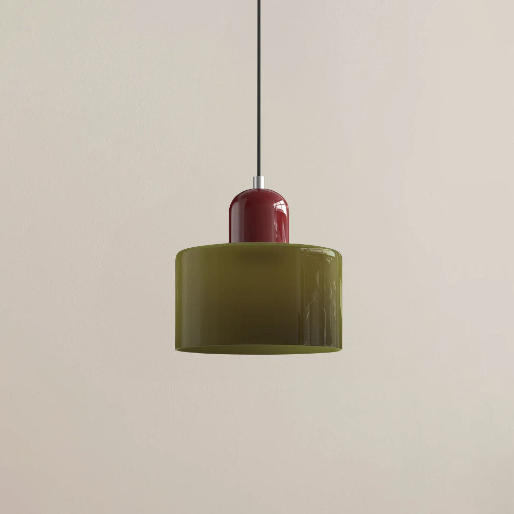 Modern Small Glass Pendant Light - LED, Glass & Metal, Max 12W, E27, Push Button Switch, CE/UL Certified