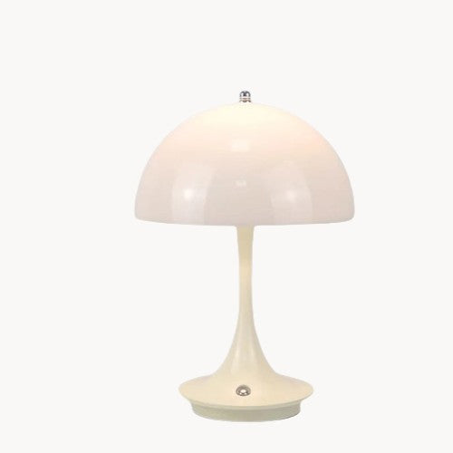 Contemporary Mushroom-Inspired LED Desk Lamp, 2W, Adjustable 3000K-6000K, Touch Dimming Feature