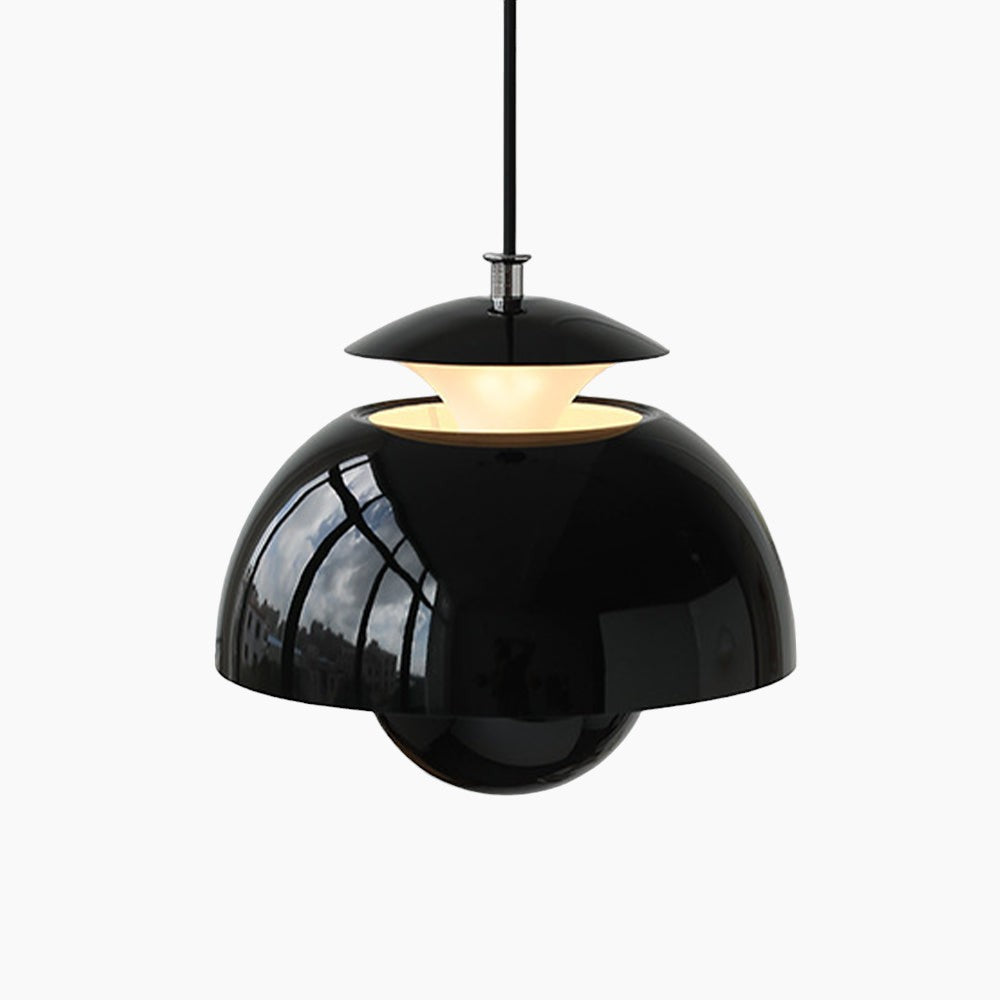 Contemporary Metal Bud Wall Lamp - Adjustable Cable LED Pendant Light with Single Light Source