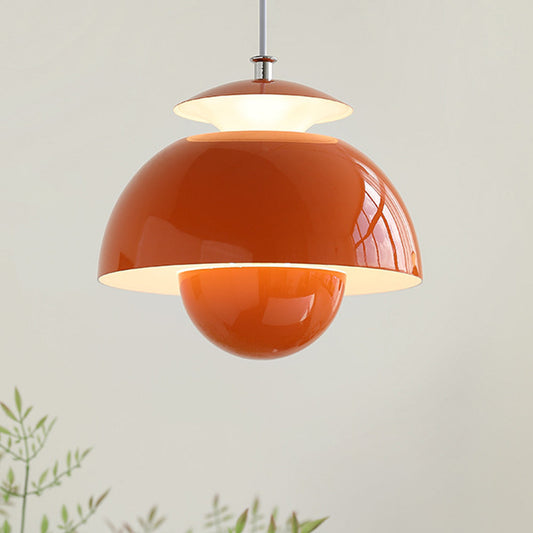 Contemporary Metal Bud Wall Lamp - Adjustable Cable LED Pendant Light with Single Light Source