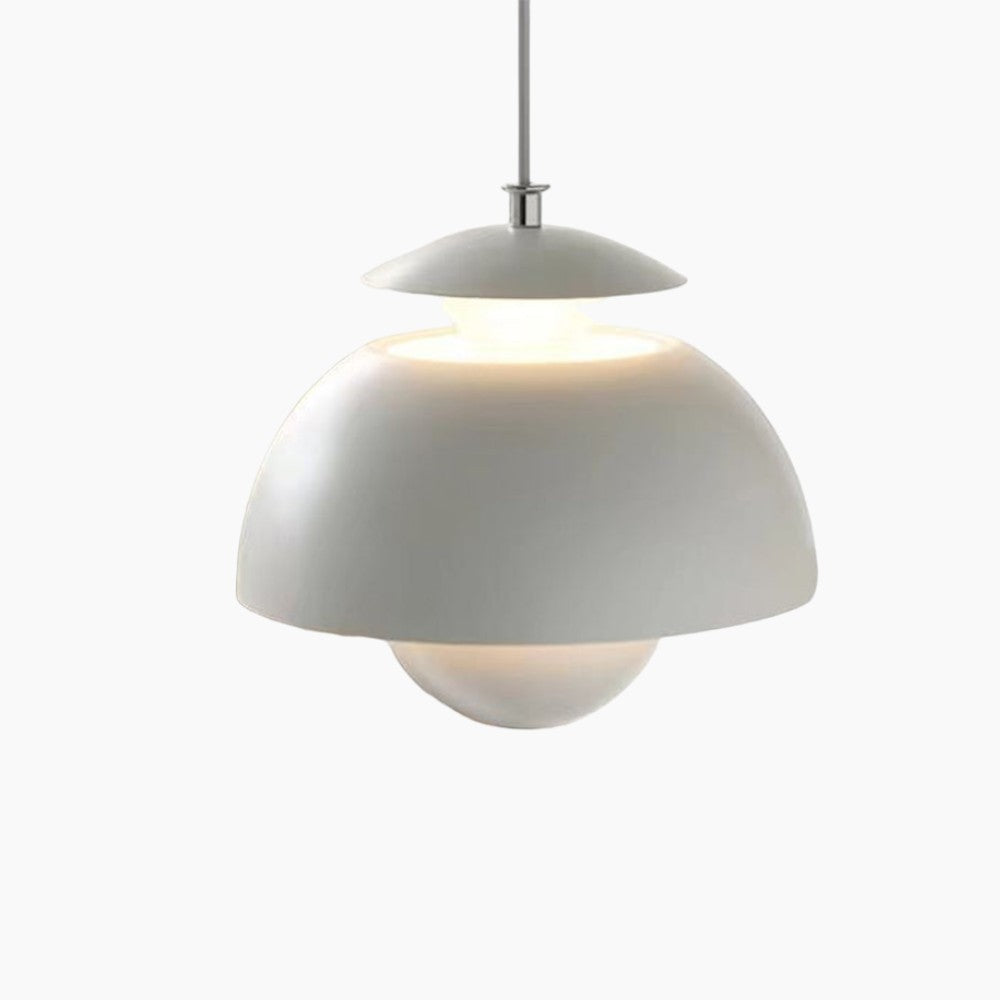 Contemporary Metal Bud Wall Lamp - Adjustable Cable LED Pendant Light with Single Light Source