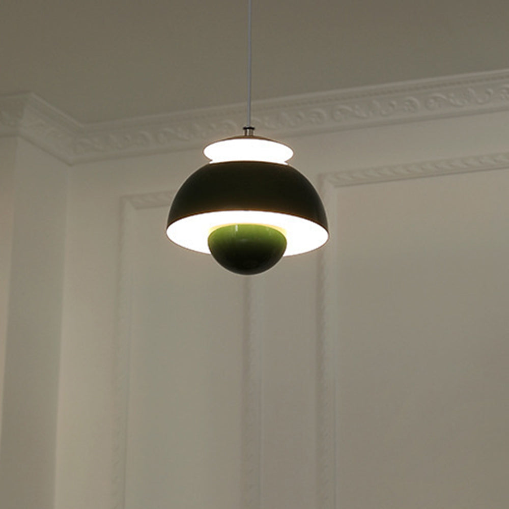 Contemporary Metal Bud Wall Lamp - Adjustable Cable LED Pendant Light with Single Light Source