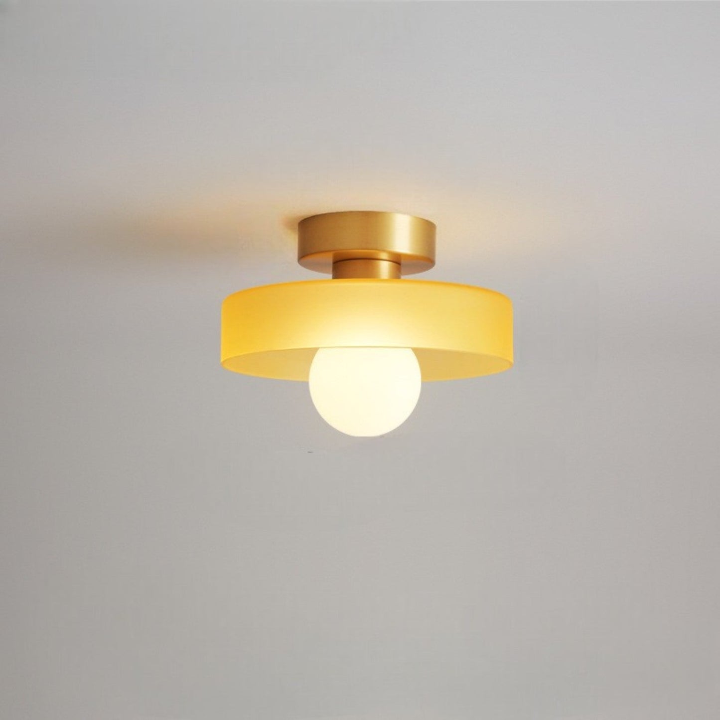 French Bauhaus-Inspired Ceiling Light