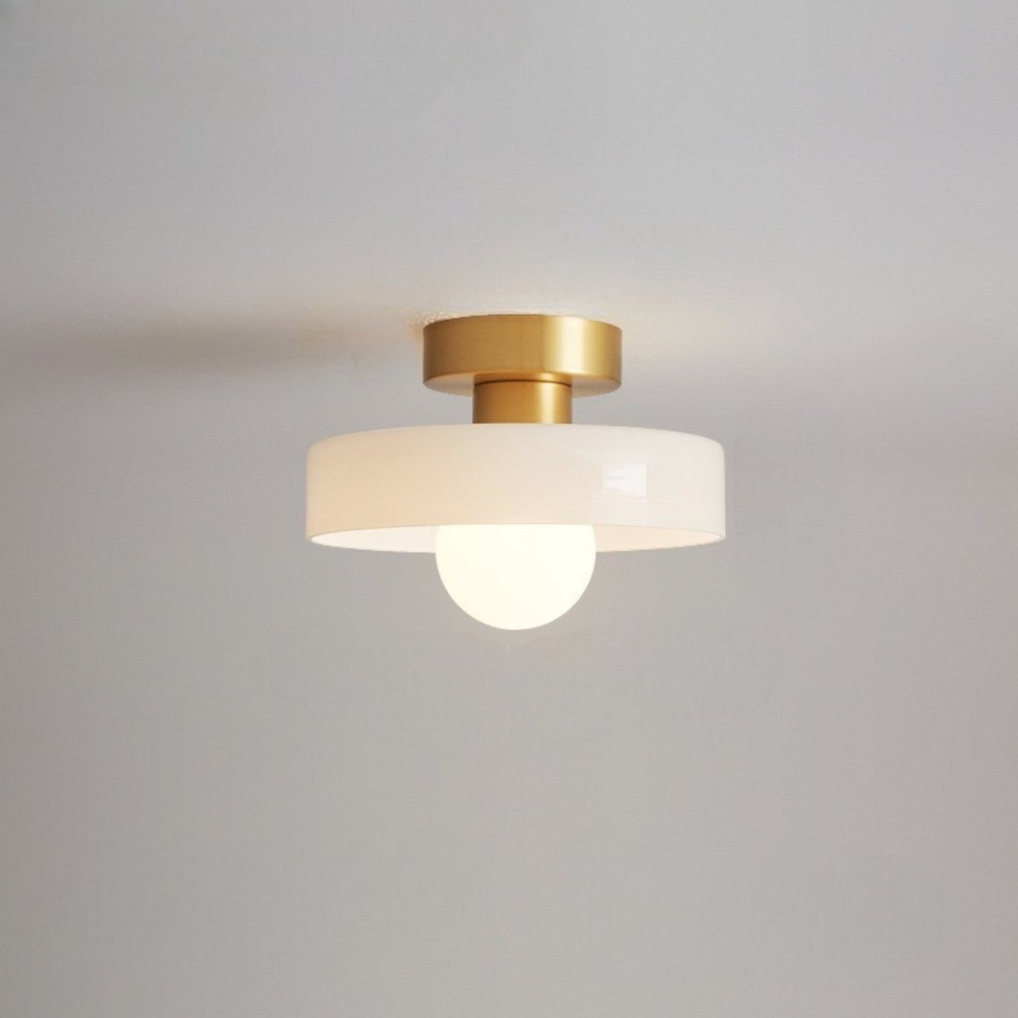 French Bauhaus-Inspired Ceiling Light