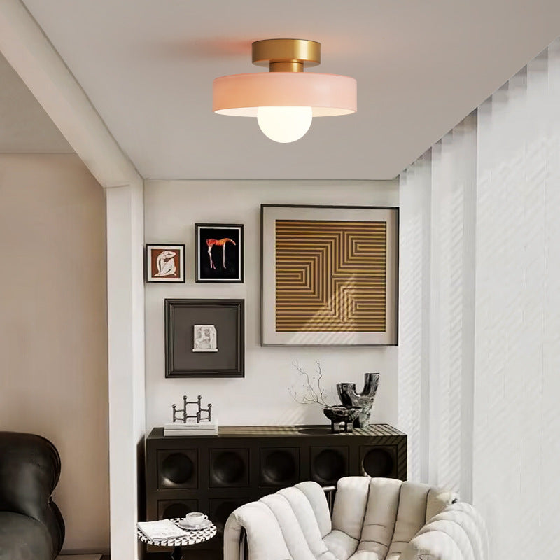 French Bauhaus-Inspired Ceiling Light