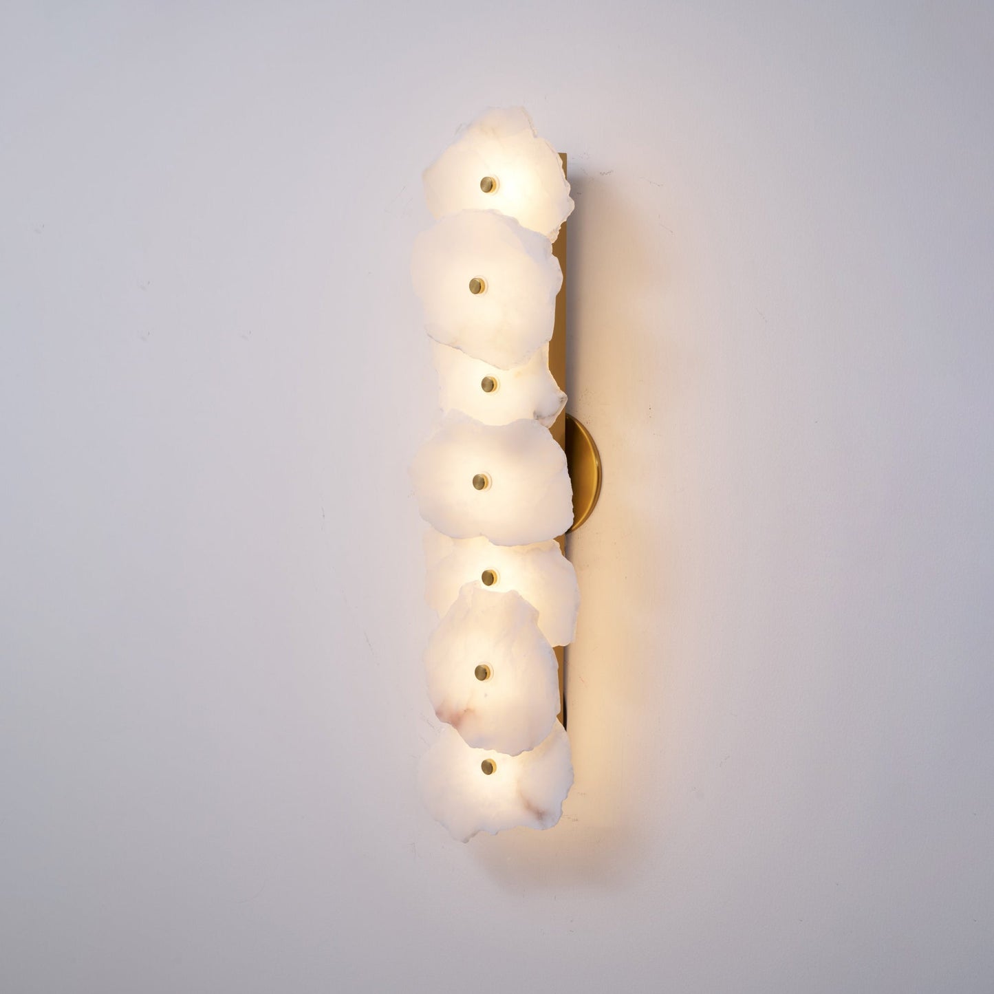 Cevra Alabaster Floral Wall Sconce
