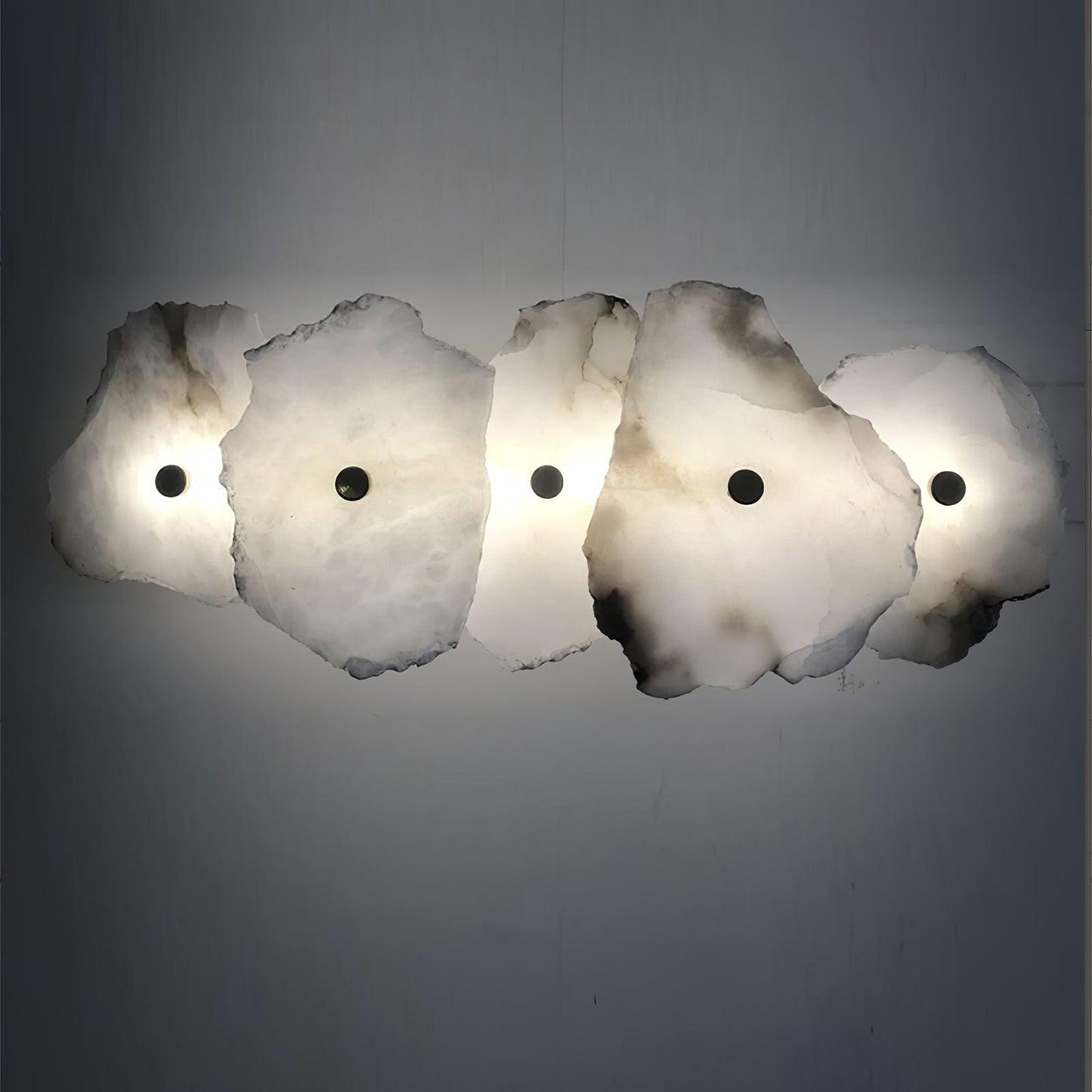 Cevra Alabaster Floral Wall Sconce