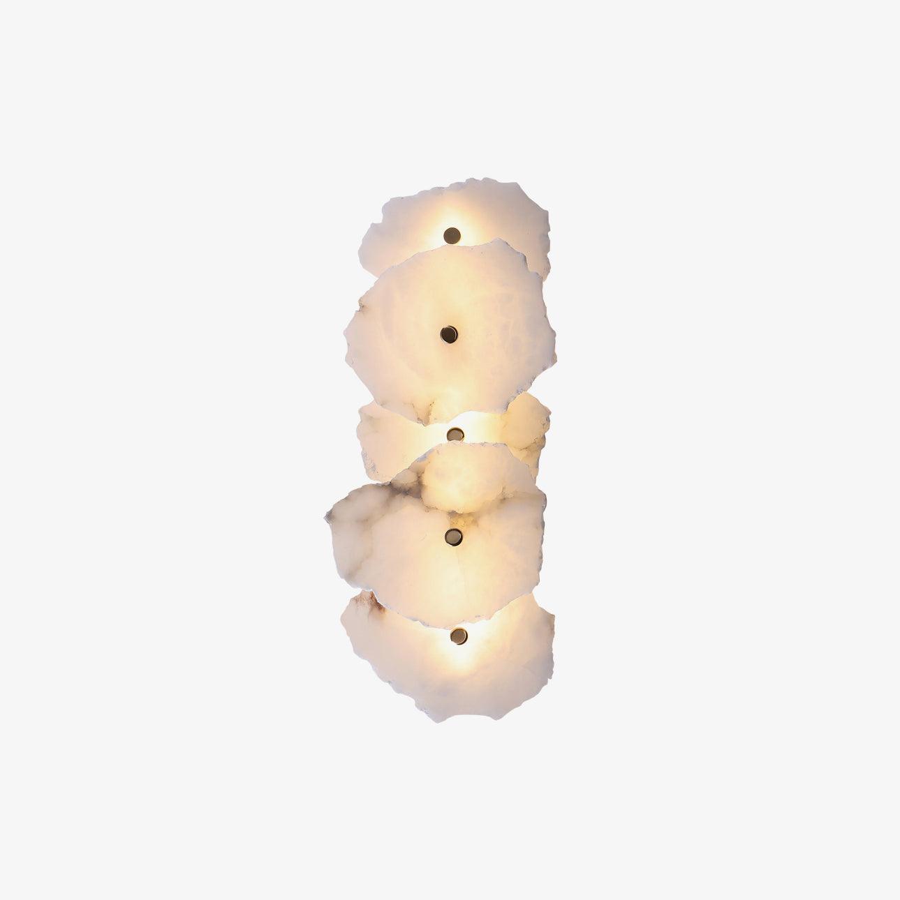 Cevra Alabaster Floral Wall Sconce