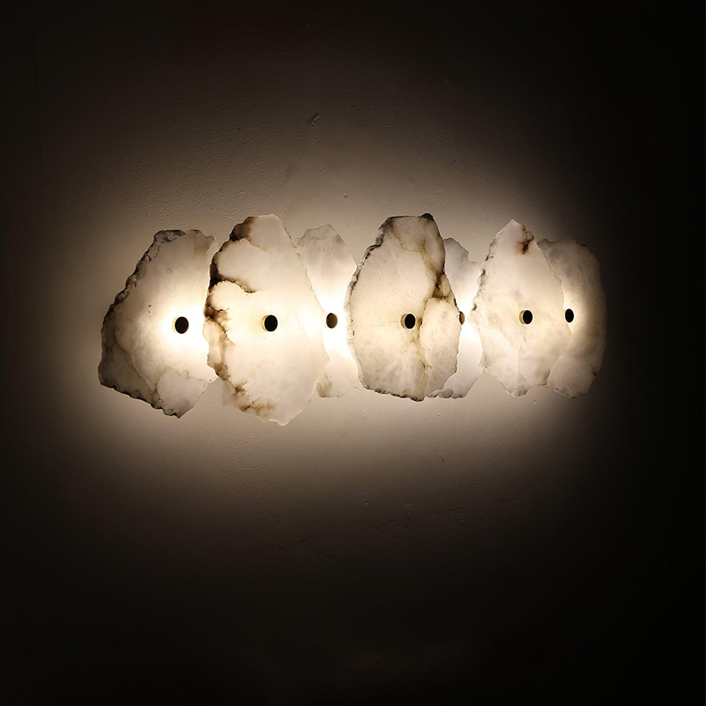 Cevra Alabaster Floral Wall Sconce