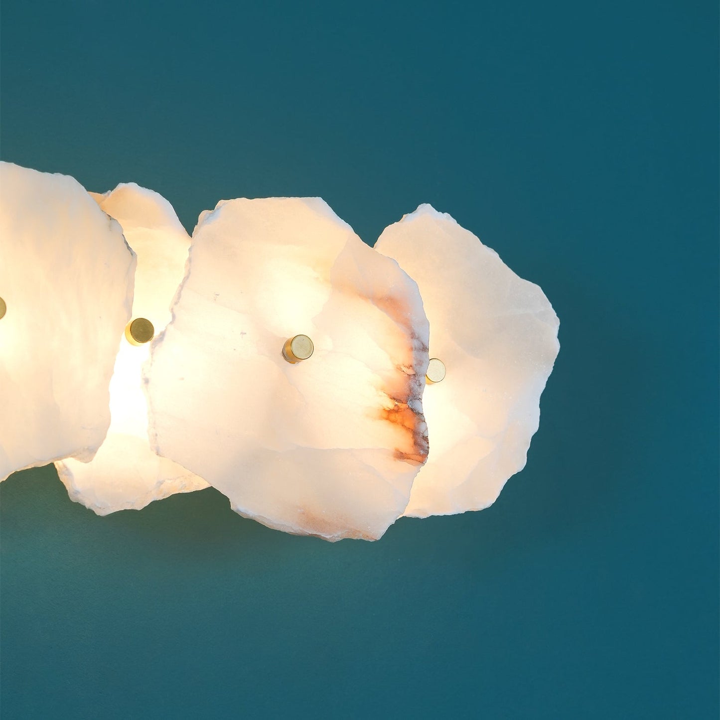 Cevra Alabaster Floral Wall Sconce