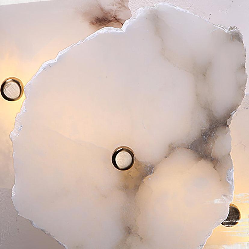 Cevra Alabaster Floral Wall Sconce