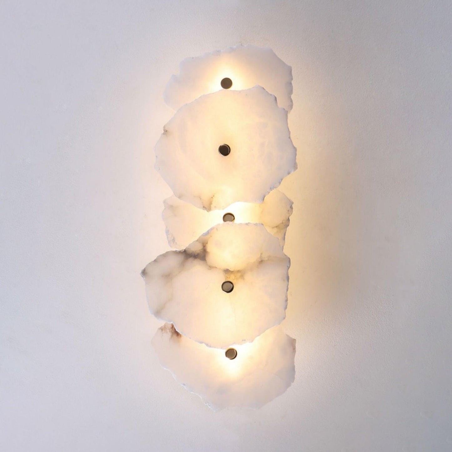 Cevra Alabaster Floral Wall Sconce