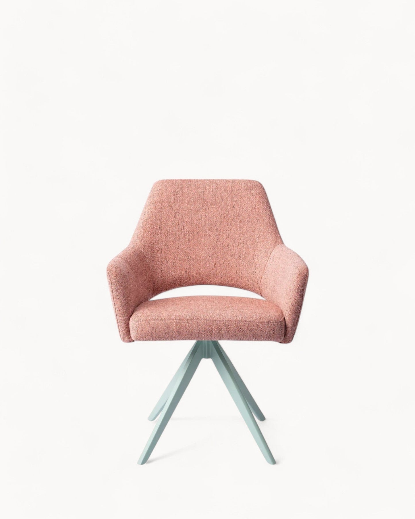 Jesper Home Yanai Turn Mint Dining Chair – Contemporary Design with Cut-Out Backrest