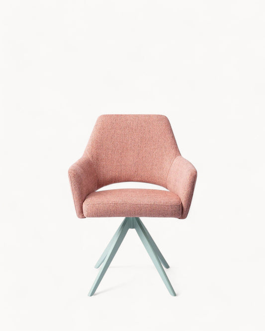 Jesper Home Yanai Turn Mint Dining Chair – Contemporary Design with Cut-Out Backrest