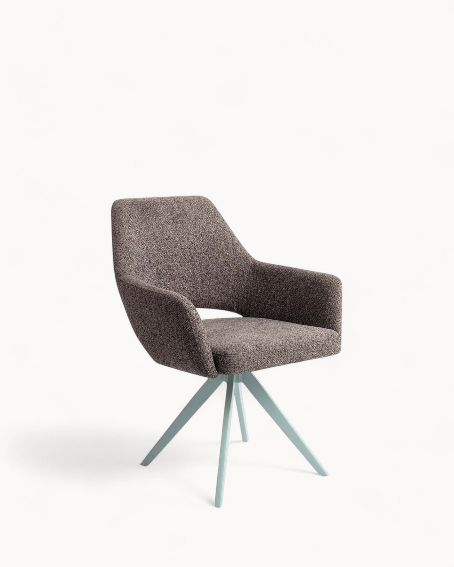 Jesper Home Yanai Turn Mint Dining Chair – Contemporary Design with Cut-Out Backrest