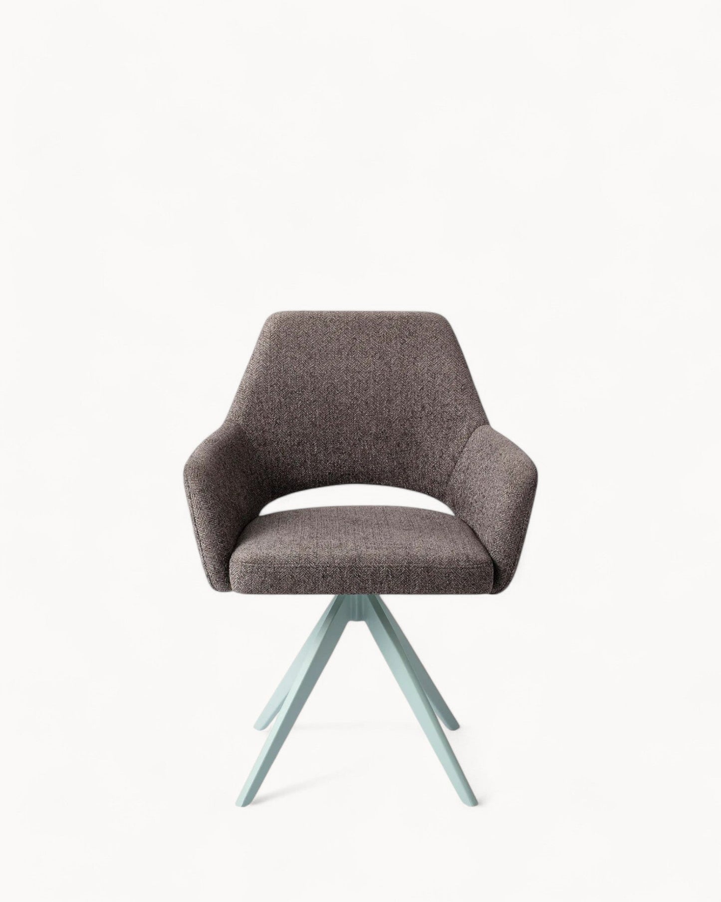 Jesper Home Yanai Turn Mint Dining Chair – Contemporary Design with Cut-Out Backrest