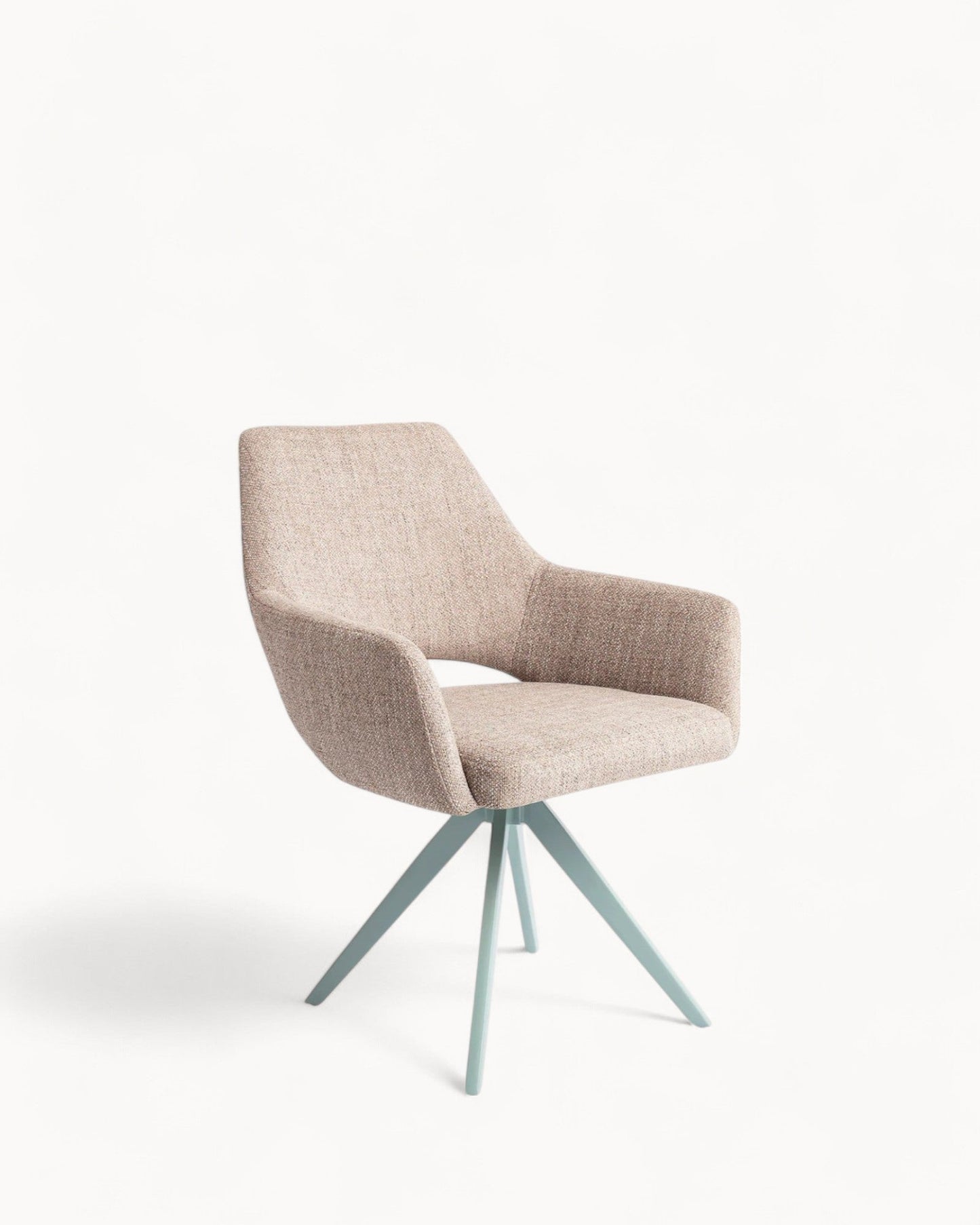 Jesper Home Yanai Turn Mint Dining Chair – Contemporary Design with Cut-Out Backrest