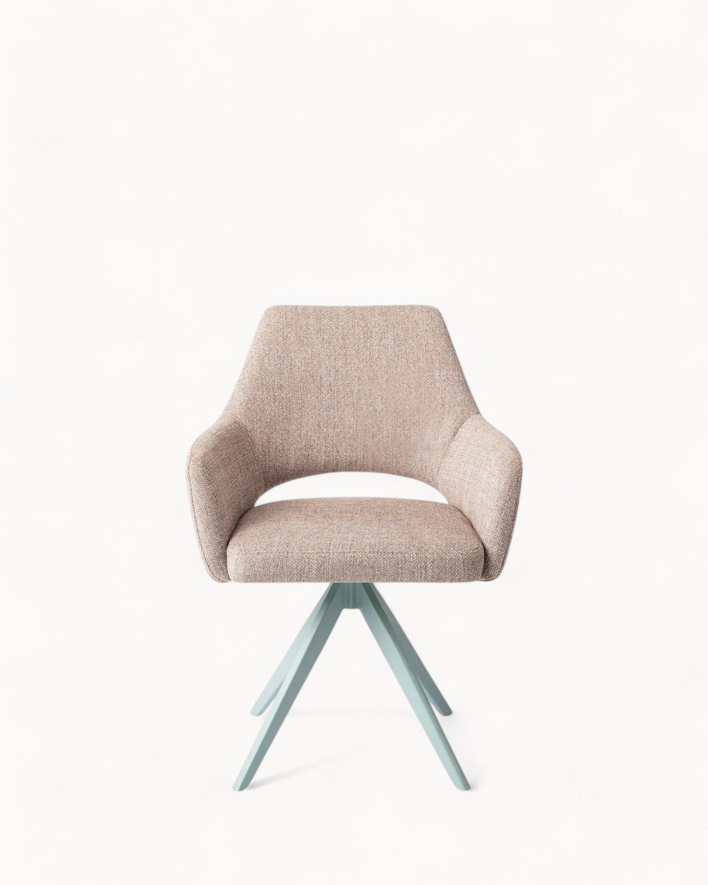 Jesper Home Yanai Turn Mint Dining Chair – Contemporary Design with Cut-Out Backrest