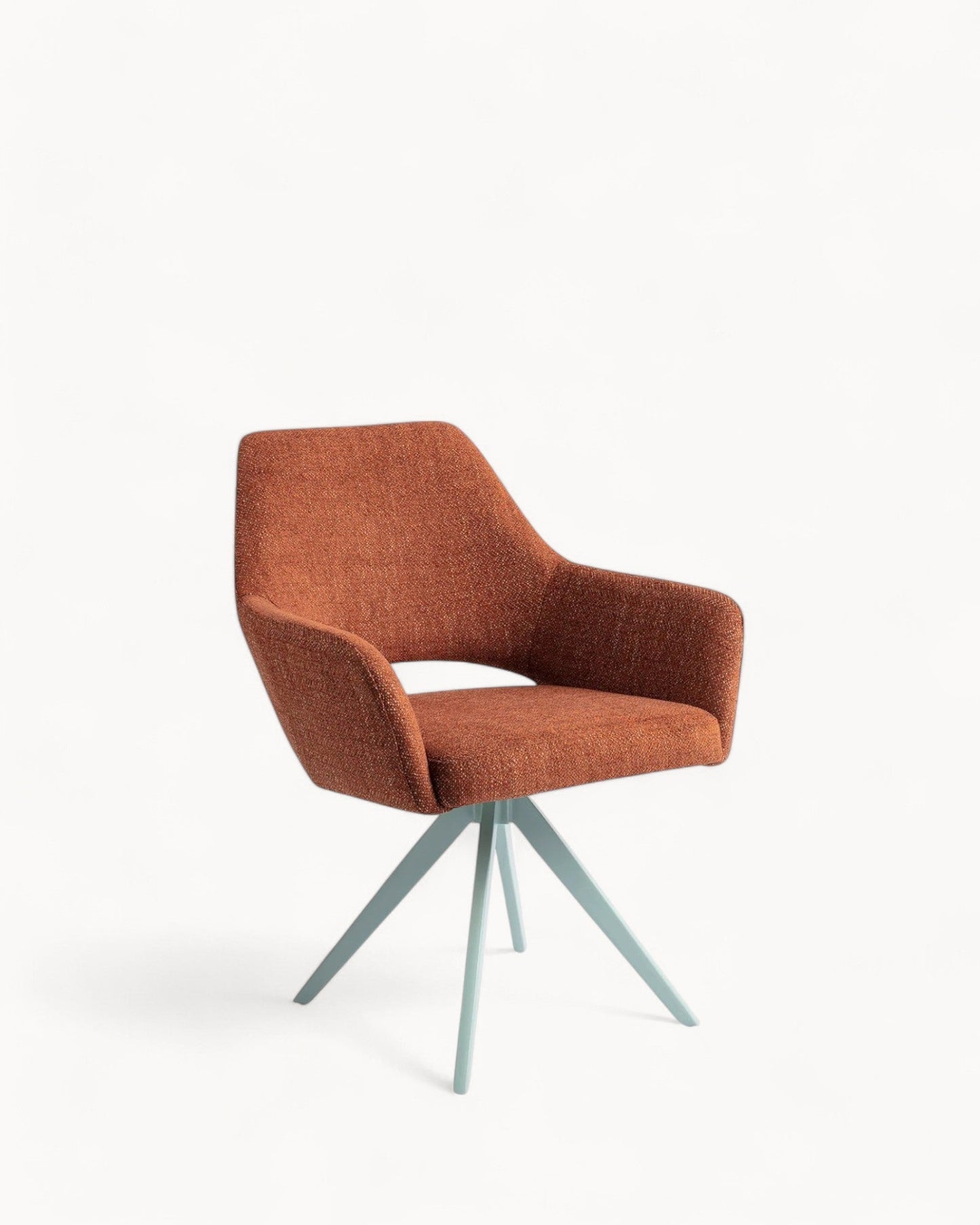Jesper Home Yanai Turn Mint Dining Chair – Contemporary Design with Cut-Out Backrest