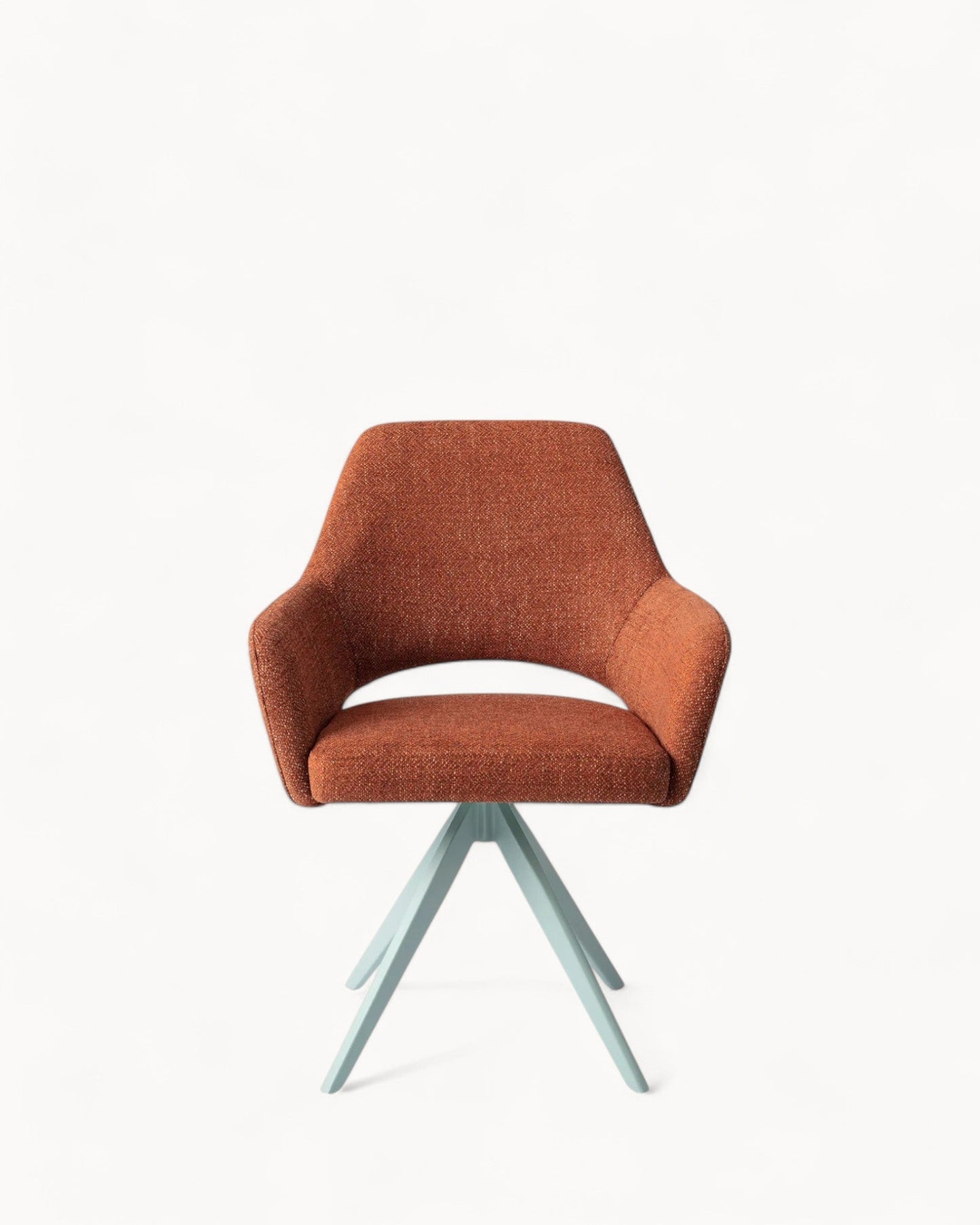Jesper Home Yanai Turn Mint Dining Chair – Contemporary Design with Cut-Out Backrest