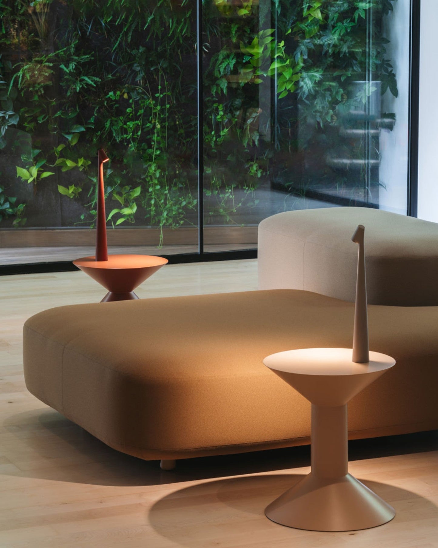 Contemporary Touch-Control Table Lamp with 3 Brightness Settings, Aluminum Design