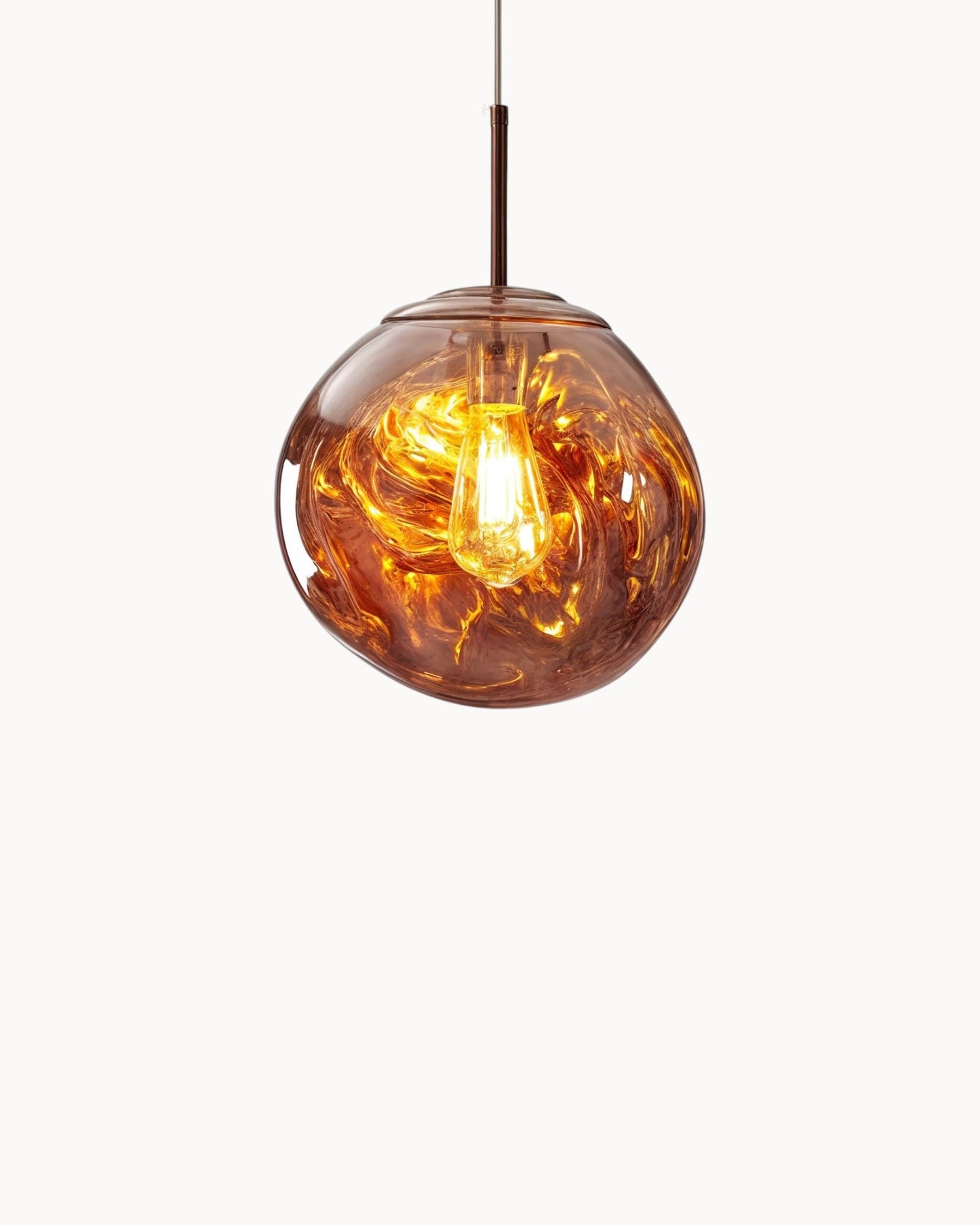 Amber & Gold Glow Pendant Light – Contemporary Acrylic Design