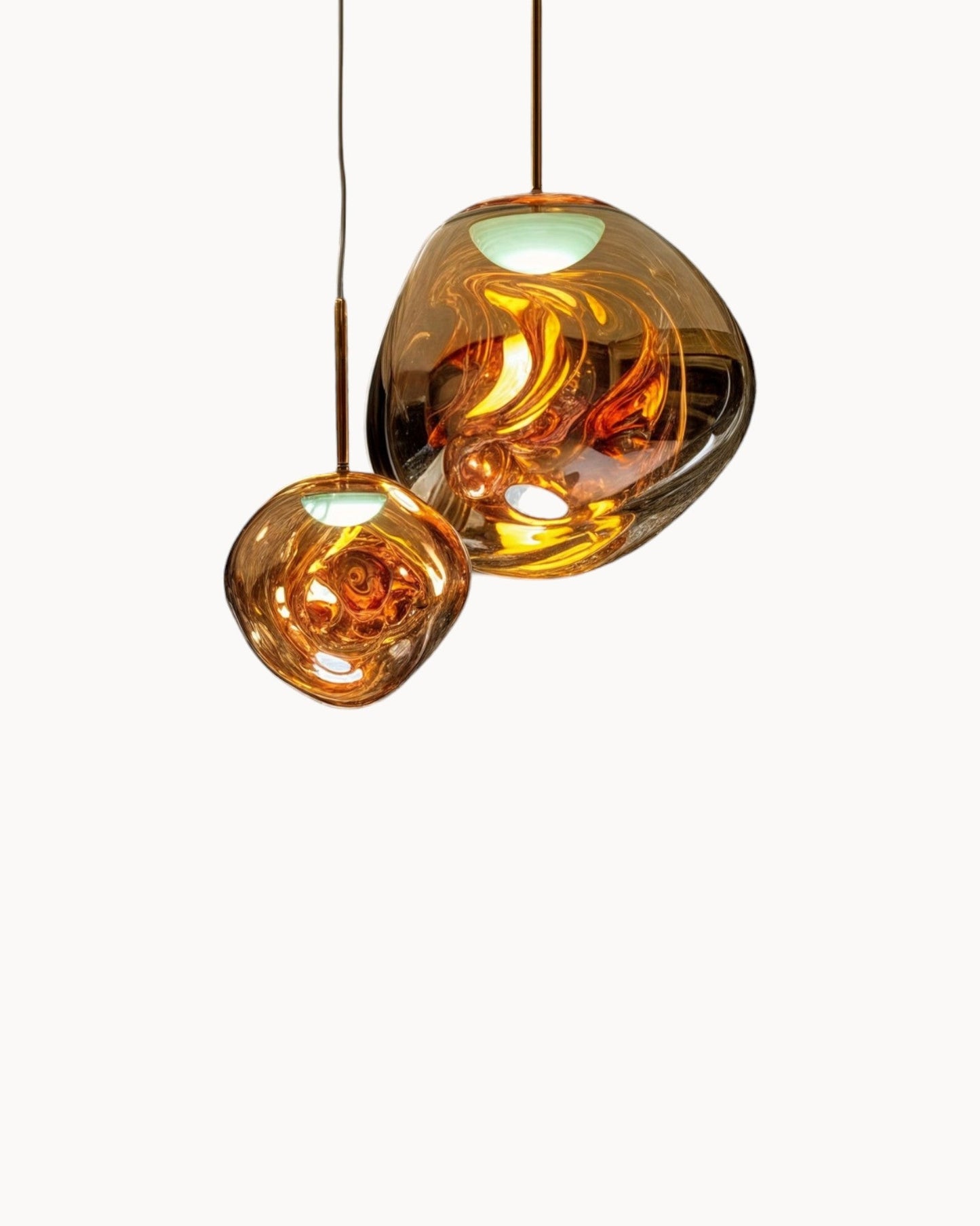 Amber & Gold Glow Pendant Light – Contemporary Acrylic Design