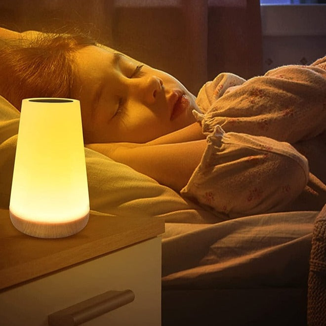 USB Rechargeable Touch Night Light | Color-Changing Soft Glow | Touch Sensor | Ideal for Reading & Creating a Romantic Ambiance