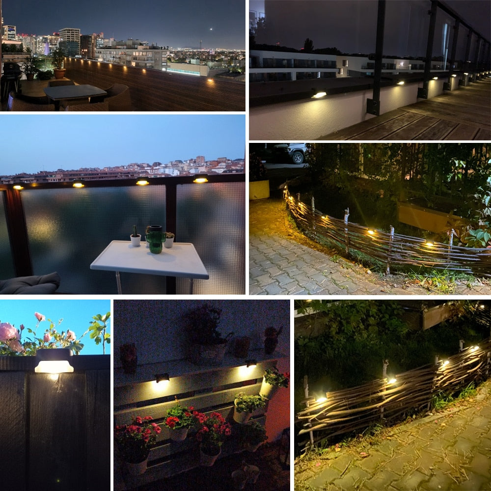 LED Solar Step Lights | Weather-Resistant & Solar-Powered | Available in 2 Colors | Up to 10 Hours of Illumination