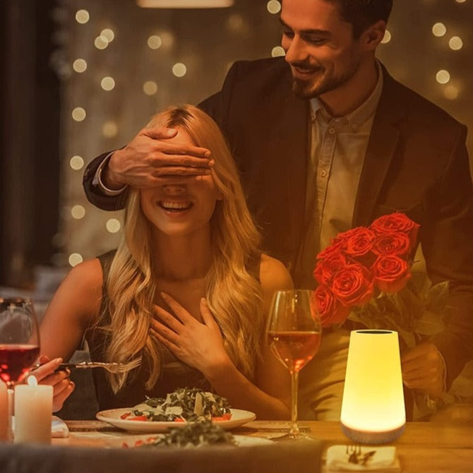 USB Rechargeable Touch Night Light | Color-Changing Soft Glow | Touch Sensor | Ideal for Reading & Creating a Romantic Ambiance