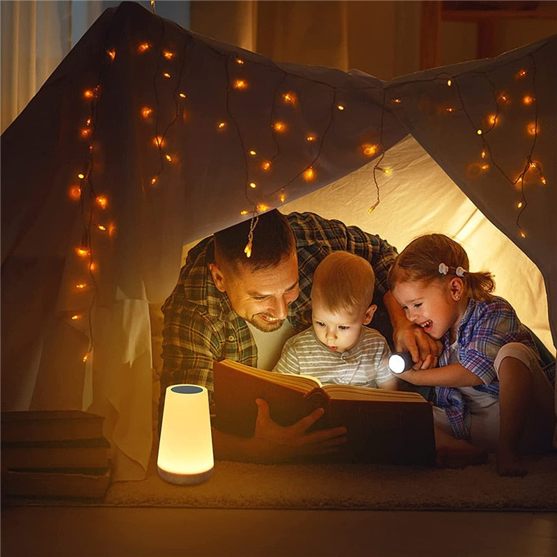 USB Rechargeable Touch Night Light | Color-Changing Soft Glow | Touch Sensor | Ideal for Reading & Creating a Romantic Ambiance