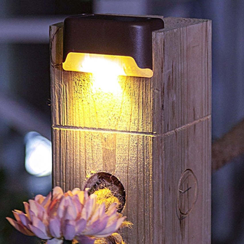 LED Solar Step Lights | Weather-Resistant & Solar-Powered | Available in 2 Colors | Up to 10 Hours of Illumination