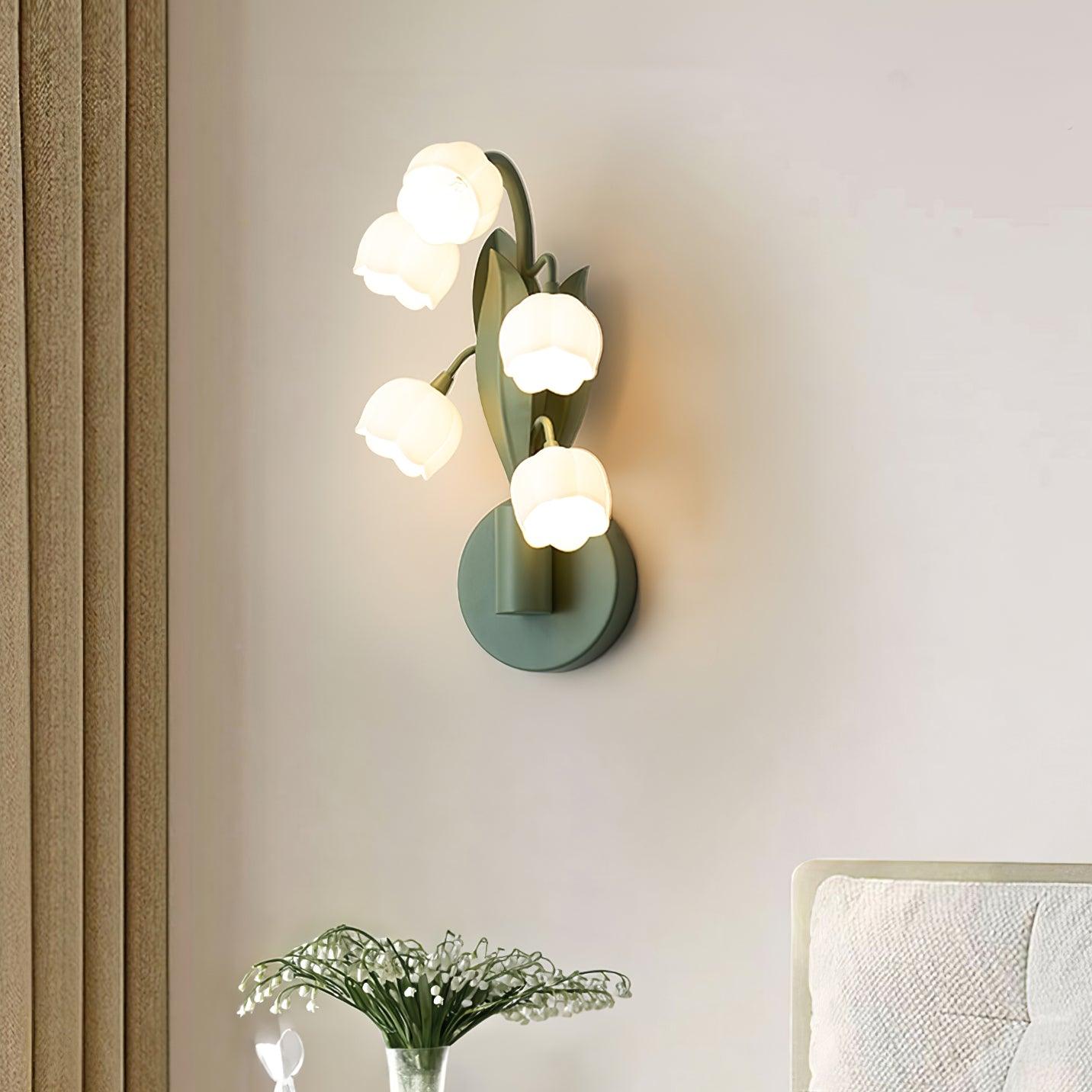 Aelis Indoor Natural Orchid Wall Lamp