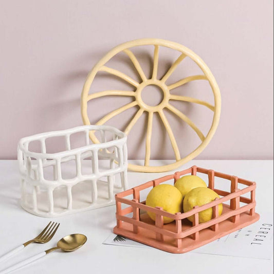 Molded Resin Fruit Bowl