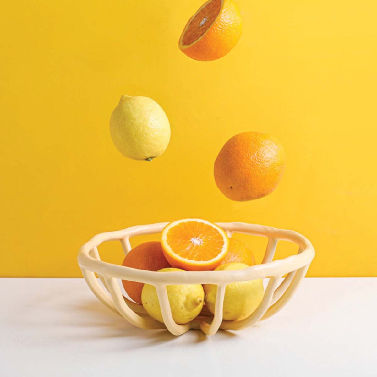 Molded Resin Fruit Bowl