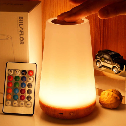 USB Rechargeable Touch Night Light | Color-Changing Soft Glow | Touch Sensor | Ideal for Reading & Creating a Romantic Ambiance