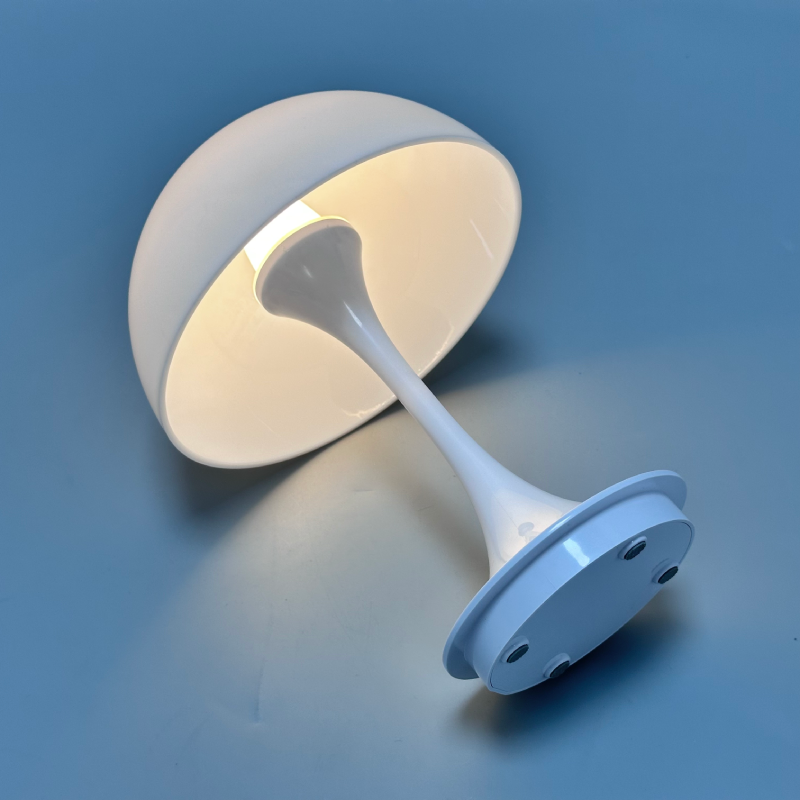 Contemporary Mushroom-Inspired LED Desk Lamp, 2W, Adjustable 3000K-6000K, Touch Dimming Feature