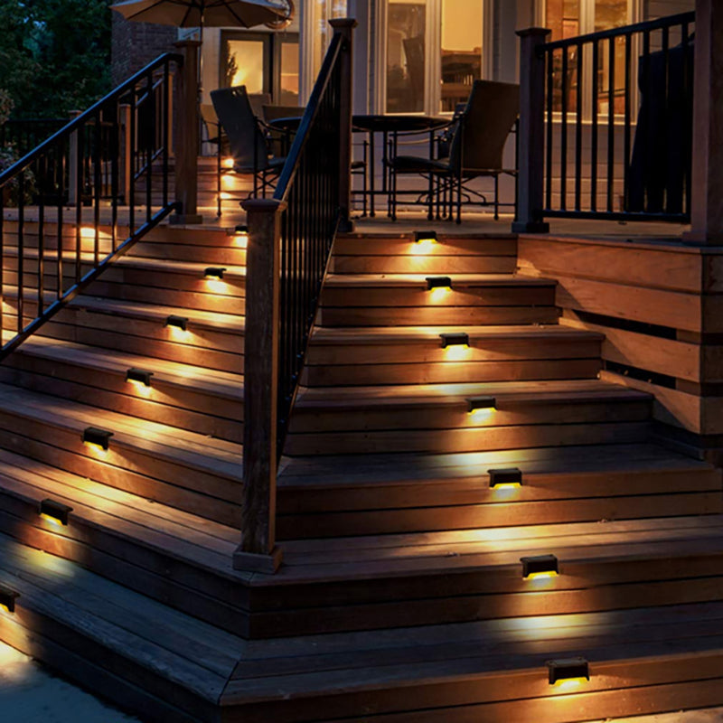 LED Solar Step Lights | Weather-Resistant & Solar-Powered | Available in 2 Colors | Up to 10 Hours of Illumination