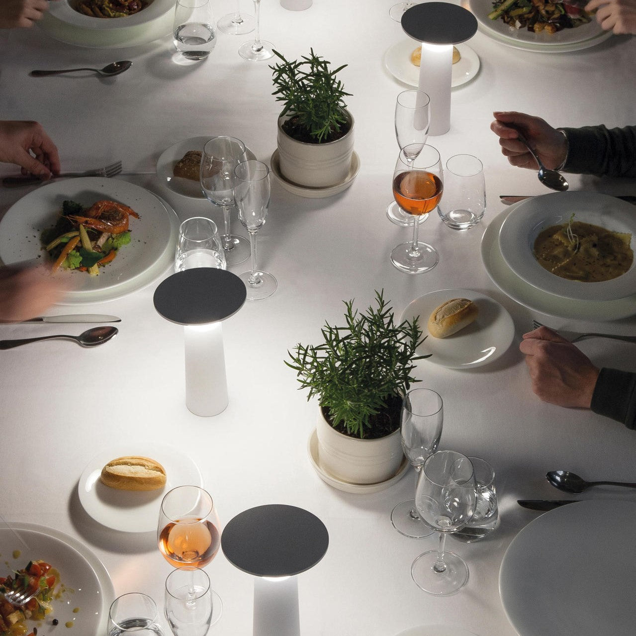 Modern LED Table Lamp | Dimmable, 360° Adjustable, 2000mAh Rechargeable Battery
