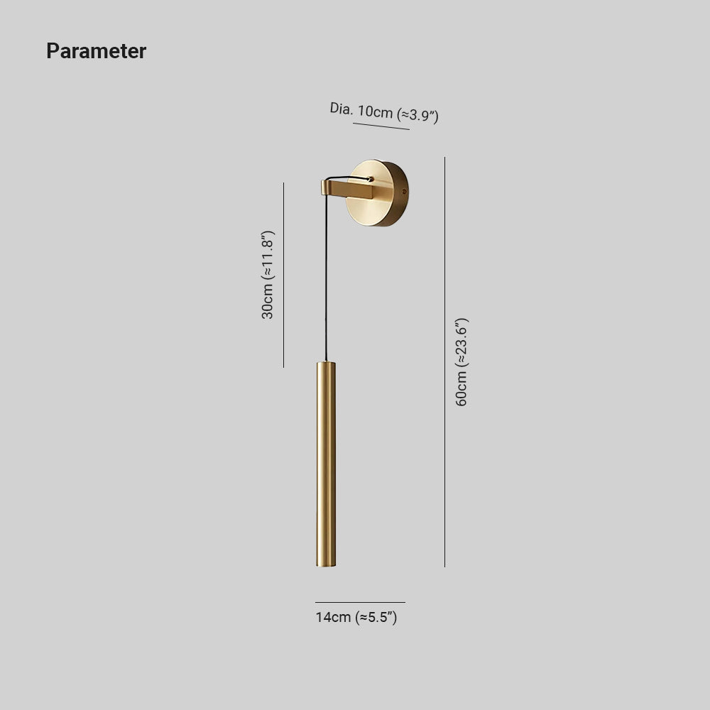 Cecilia Indoor Wall Sconce with Brass Accents