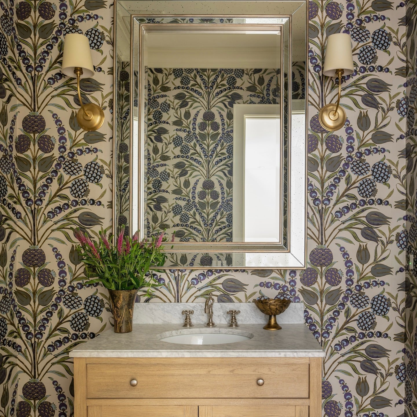 Victor Black Bronze Wall Lamp with Fabric Shade