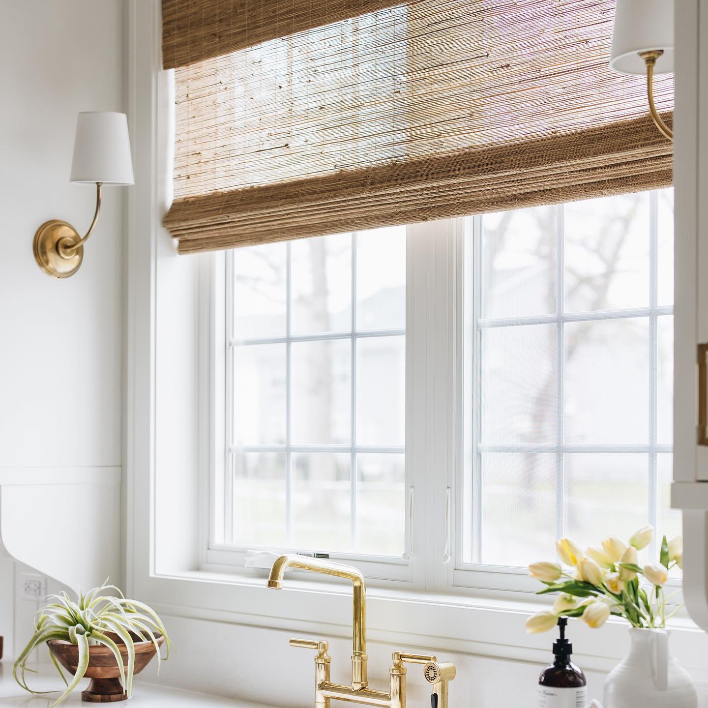 Victor Black Bronze Wall Lamp with Fabric Shade