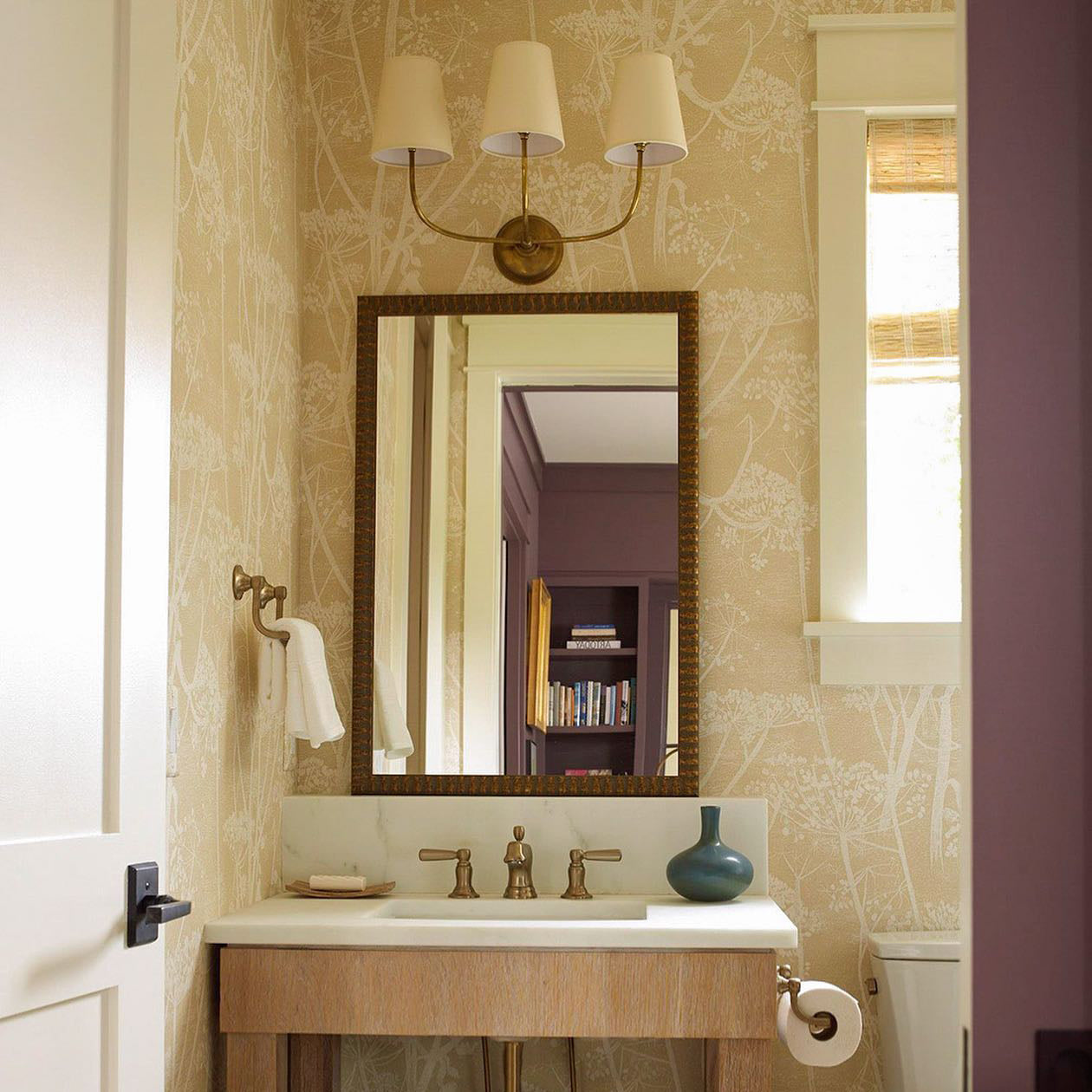 Victor Black Bronze Wall Lamp with Fabric Shade