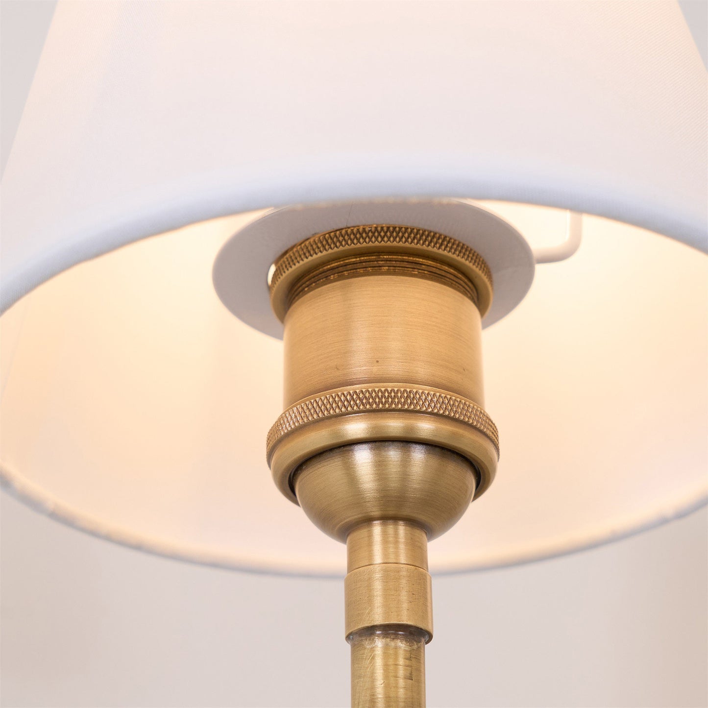 Victor Black Bronze Wall Lamp with Fabric Shade