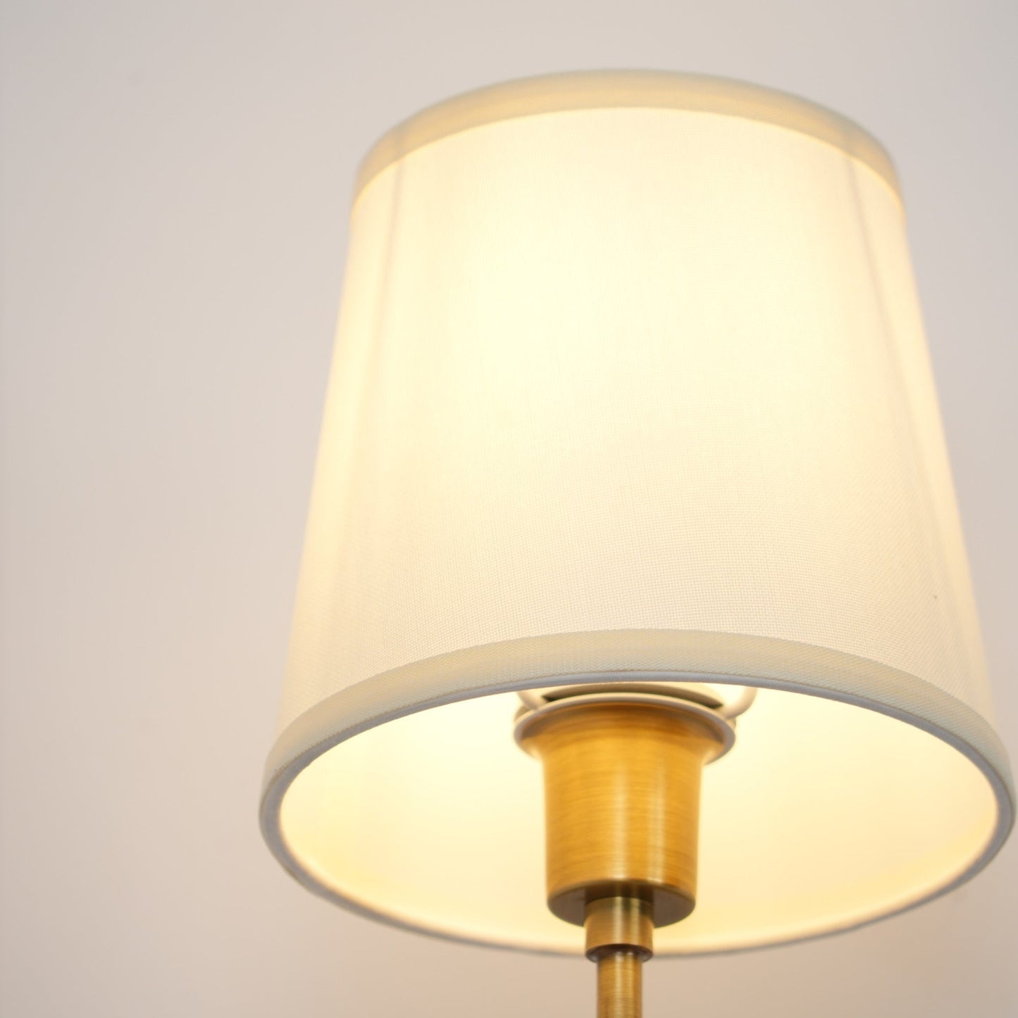 Victor Black Bronze Wall Lamp with Fabric Shade