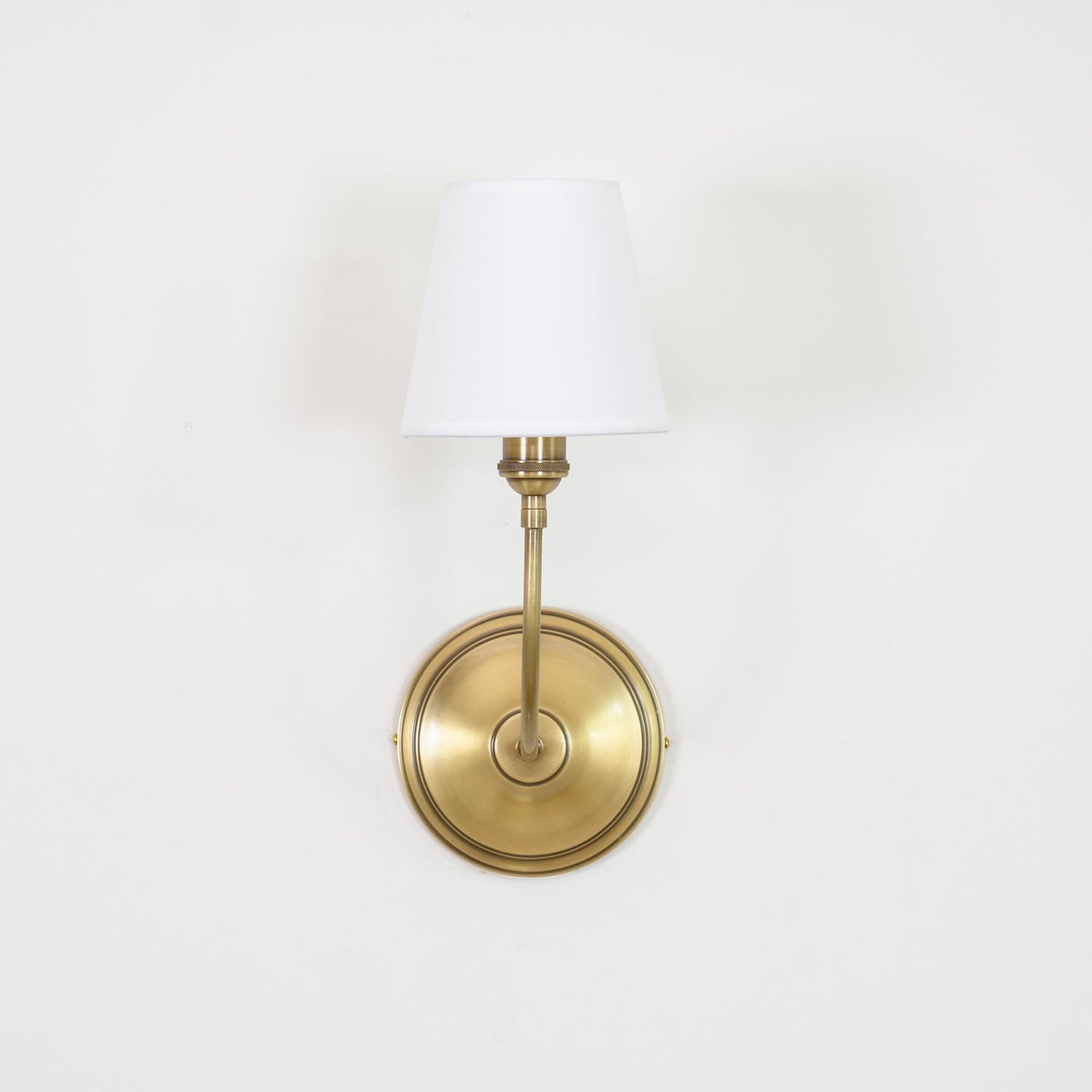 Victor Black Bronze Wall Lamp with Fabric Shade