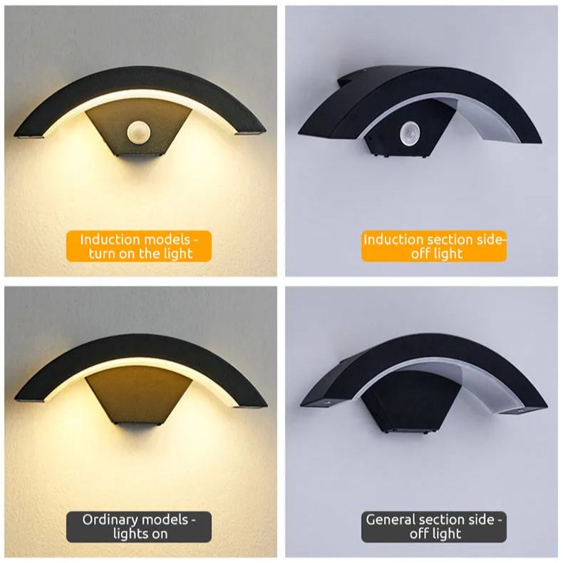 Ray Motion Sensor LED Outdoor Wall Light for Garden and Hallway