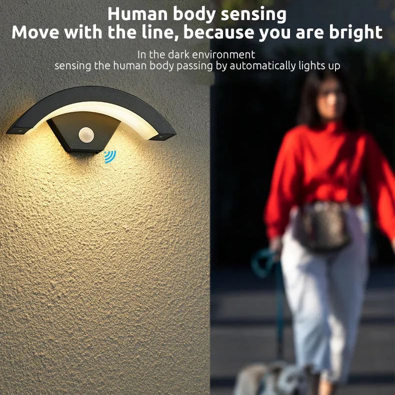 Ray Motion Sensor LED Outdoor Wall Light for Garden and Hallway