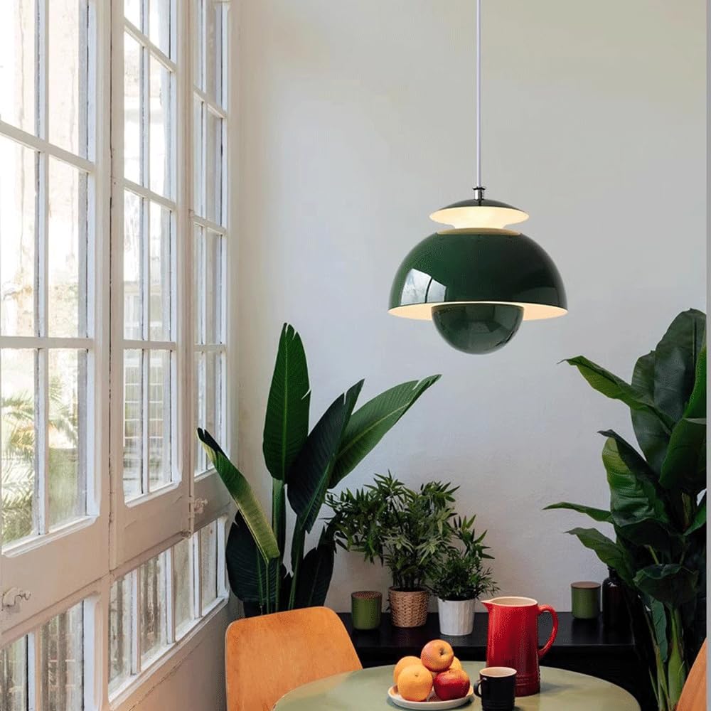 Contemporary Metal Bud Wall Lamp - Adjustable Cable LED Pendant Light with Single Light Source